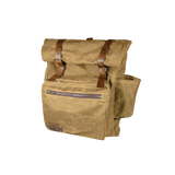 Wax Canvas Roll Top Backpack in Blue