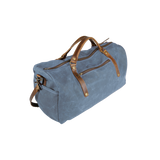 Wax Canvas Weekender Bag in Blue