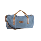 Wax Canvas Weekender Bag in Blue
