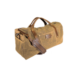 Wax Canvas Weekender Bag in Tan