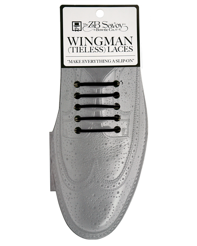Wingman "WIDES" (2") Tieless Shoelaces - BLACK