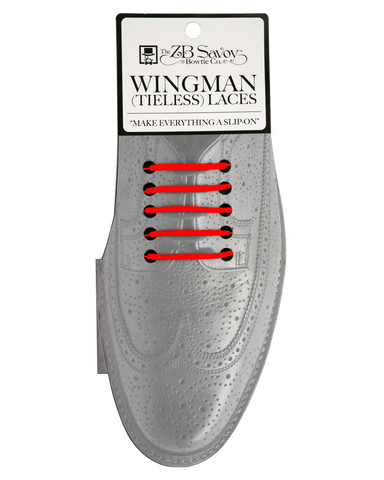 Wingman No Tie Shoelaces - RED