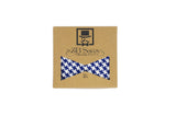 The Gregory Peck Houndstooth Woven Blue Bow Tie
