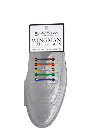 Wingman No Tie Shoelaces - RAINBOW