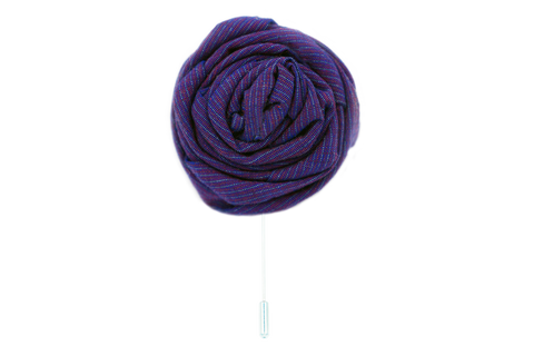 The Deep Purple Lapel Flower