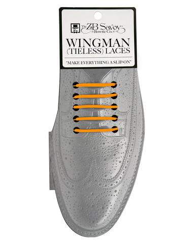 Wingman No Tie Shoelaces - ORANGE