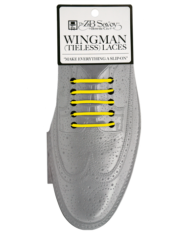 Wingman No Tie Shoelaces - YELLOW
